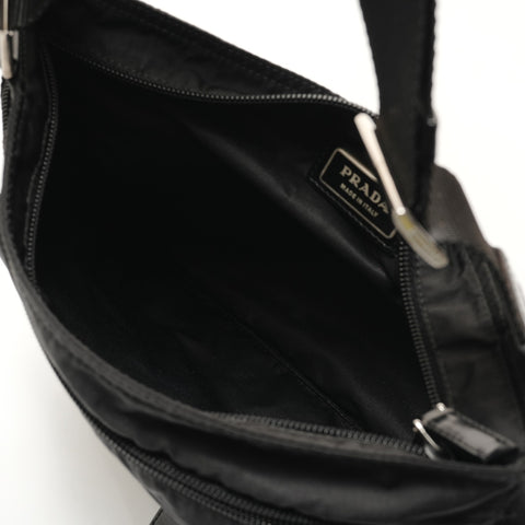 PRADA Triangle logo Shoulder Bag black WS29073