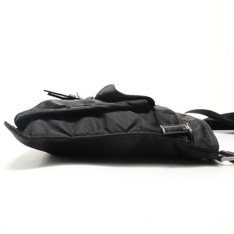 PRADA Triangle logo Shoulder Bag black WS29073