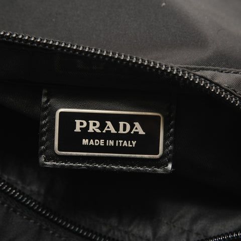 PRADA Triangle logo Shoulder Bag black WS29073