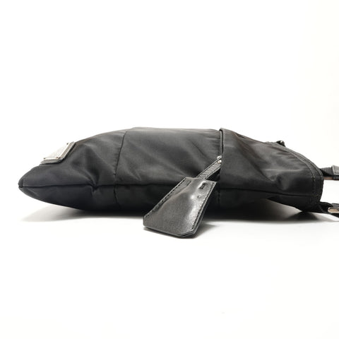 PRADA Triangle With logo Shoulder Bag black WS29075