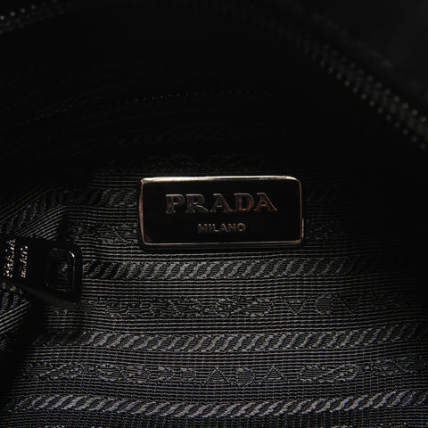 PRADA Triangle With logo Shoulder Bag black WS29075