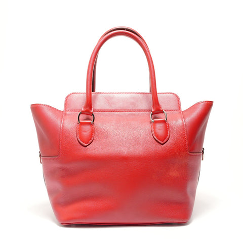 HERMES Toolbox 20 Swift □O marking Handbag Red WS29076