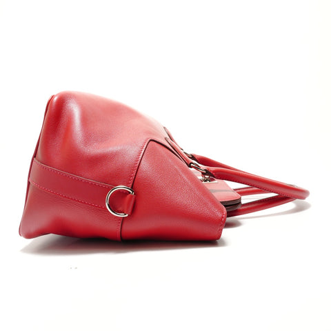 HERMES Toolbox 20 Swift □O marking Handbag Red WS29076