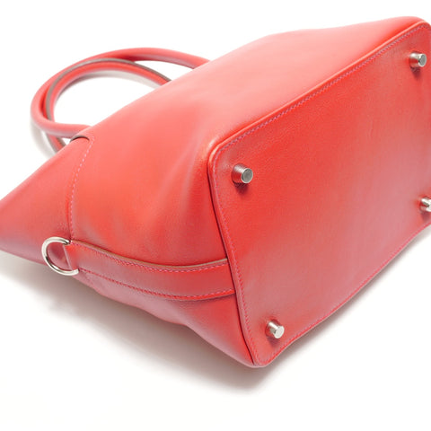 HERMES Toolbox 20 Swift □O marking Handbag Red WS29076