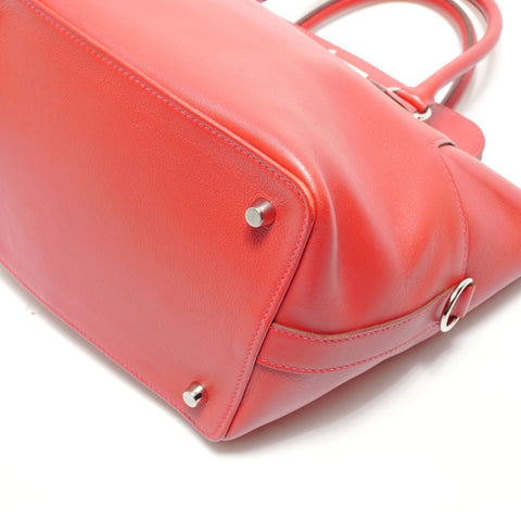 HERMES Toolbox 20 Swift □O marking Handbag Red WS29076