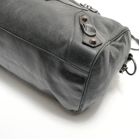 BALENCIAGA The Twiggy 2-Way Leather Handbag black WS29078