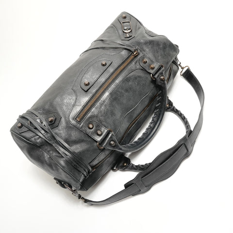 BALENCIAGA The Twiggy 2-Way Leather Handbag black WS29078