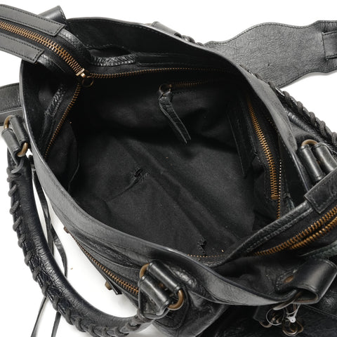 BALENCIAGA The Town 2WAY Leather Bag 240579 Handbag black WS29079