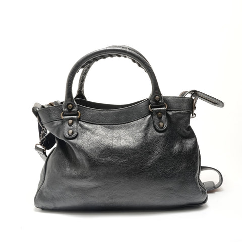 BALENCIAGA The Town 2WAY Leather Bag 240579 Handbag black WS29079