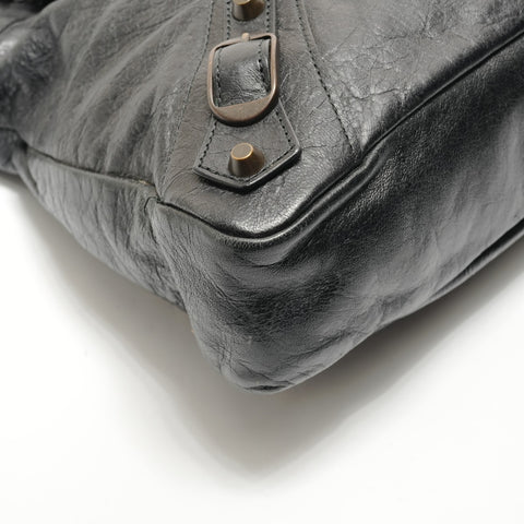 BALENCIAGA The Town 2WAY Leather Bag 240579 Handbag black WS29079