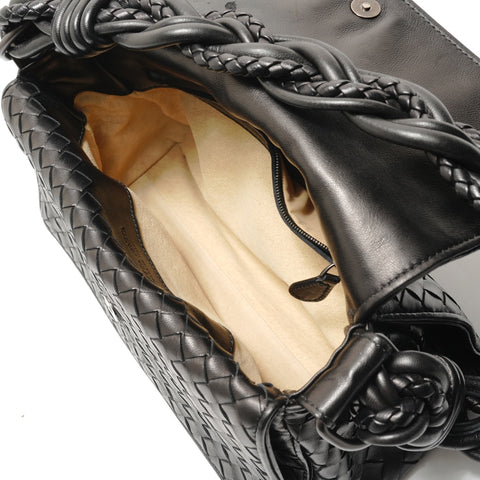 BOTTEGAVENETA INTRECCIATO Shoulder Bag black WS29084