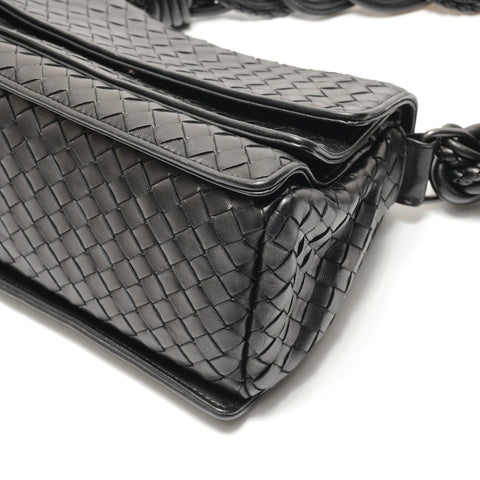 BOTTEGAVENETA INTRECCIATO Shoulder Bag black WS29084