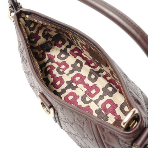 GUCCI GG canvas Abbey Shoulder Bag Brown WS29086