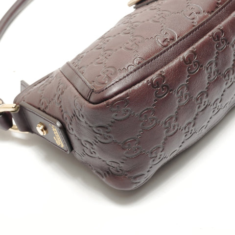 GUCCI GG canvas Abbey Shoulder Bag Brown WS29086