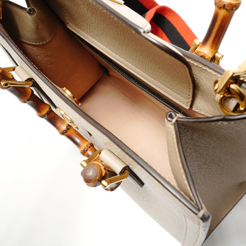 GUCCI Bamboo 2WAY Diana Handbag beige WS29087