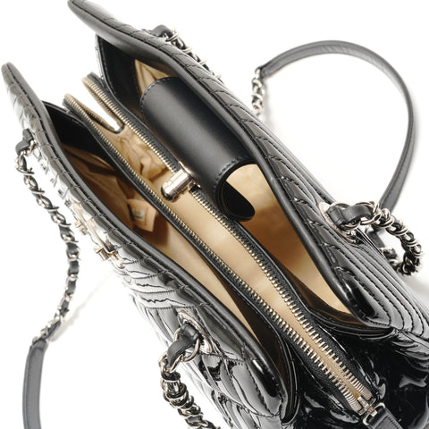 CHANEL Item #22: Cocoboy Patent Leather Shoulder Bag black WS29089