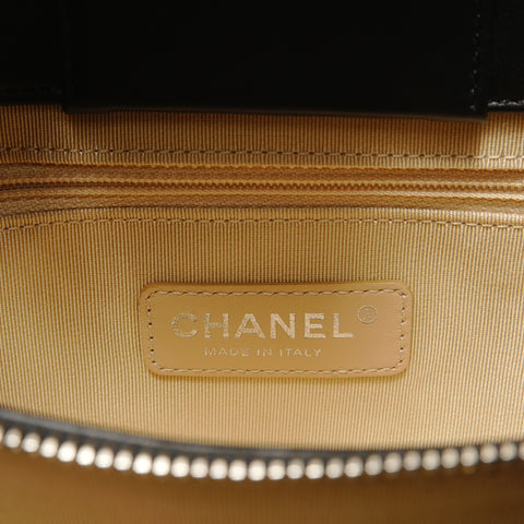 CHANEL Item #22: Cocoboy Patent Leather Shoulder Bag black WS29089