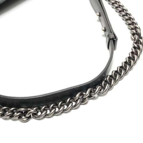 CHANEL Item No. 18: Boy Chanel Chain Shoulder Shoulder Bag black WS29090