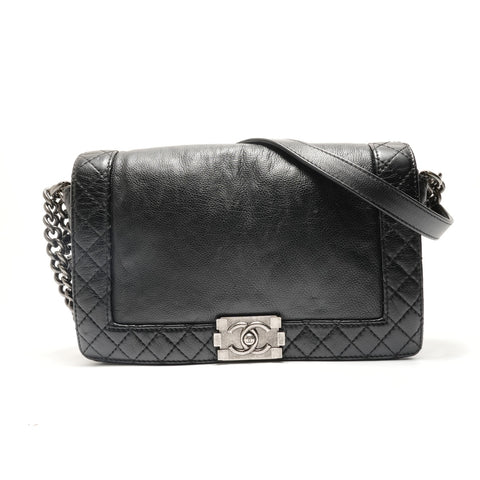 CHANEL Item No. 18: Boy Chanel Chain Shoulder Shoulder Bag black WS29090