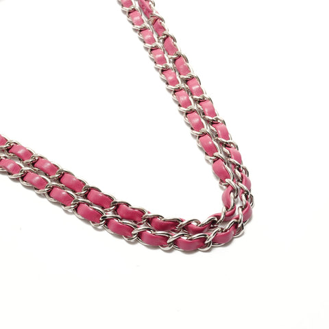 CHANEL 26 series Lambskin V-stitch Chain Shoulder Shoulder Bag pink WS29091