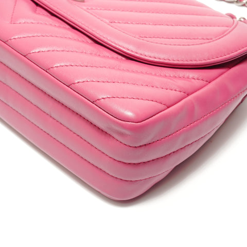 CHANEL 26 series Lambskin V-stitch Chain Shoulder Shoulder Bag pink WS29091