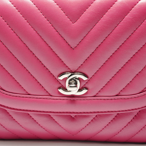 CHANEL 26 series Lambskin V-stitch Chain Shoulder Shoulder Bag pink WS29091