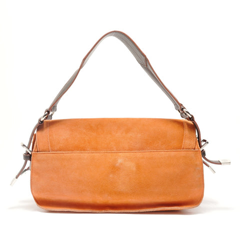 LOEWE Stud Anagram Shoulder Bag Orange WS29092