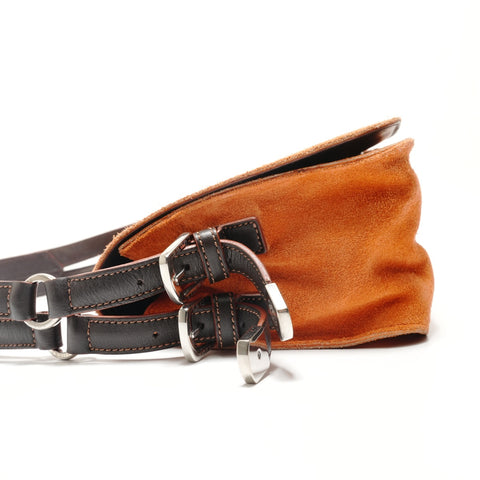 LOEWE Stud Anagram Shoulder Bag Orange WS29092