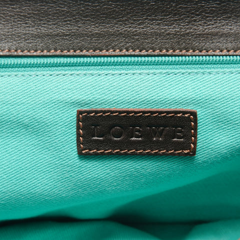 LOEWE Stud Anagram Shoulder Bag Orange WS29092