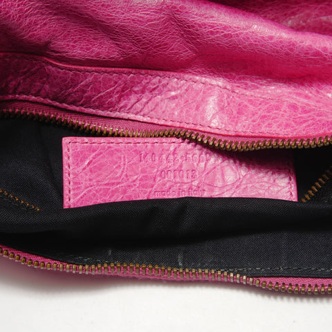 BALENCIAGA The Day Leather Shoulder Bag pink WS29094
