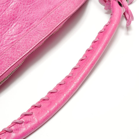 BALENCIAGA The Day Leather Shoulder Bag pink WS29094