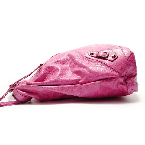BALENCIAGA The Day Leather Shoulder Bag pink WS29094