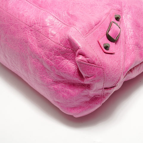 BALENCIAGA The Day Leather Shoulder Bag pink WS29094