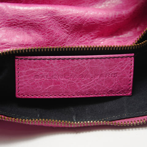 BALENCIAGA The Day Leather Shoulder Bag pink WS29094