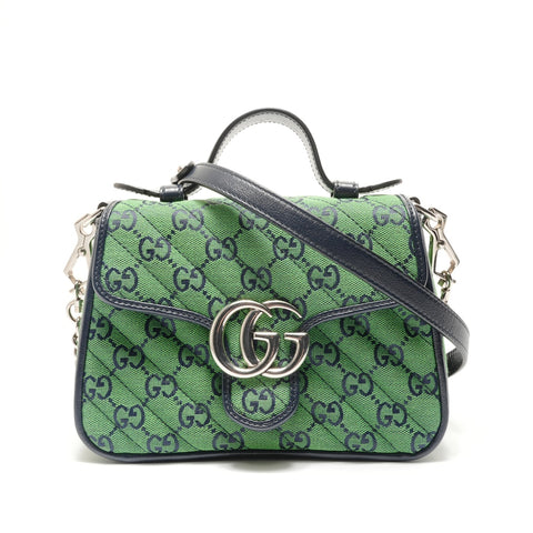 GUCCI GG Marmont 2WAY Shoulder Shoulder Bag green WS29096