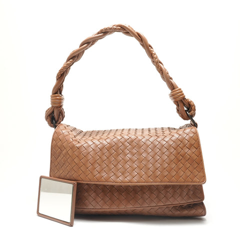 BOTTEGAVENETA INTRECCIATO Shoulder Bag Brown WS29102