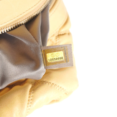 CHANEL Bubble Quilt ChainShoulder Shoulder Bag beige WS29104