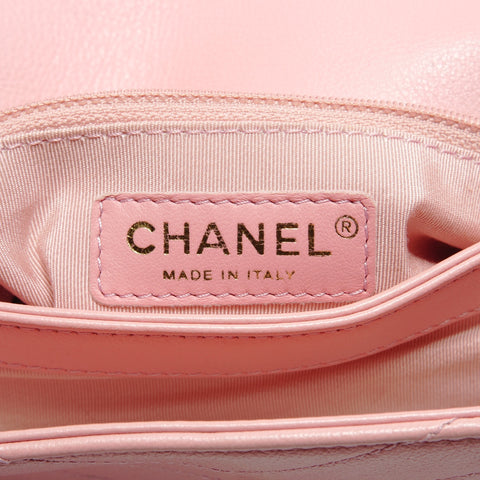 CHANEL V-stitch top handle 2-way bag Shoulder Bag pink WS29107