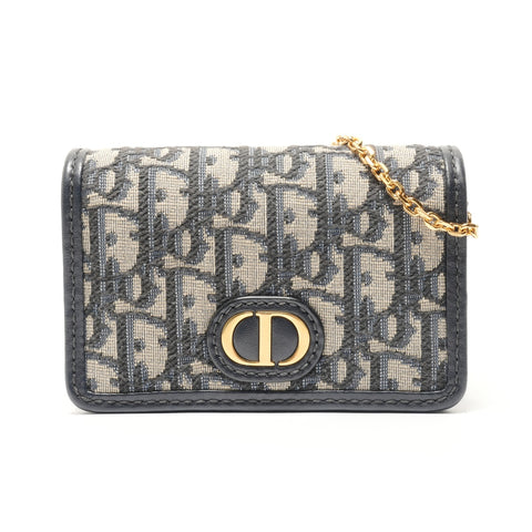 Christian Dior Montaigne Nano Trotter Shoulder Bag Navy WS29109