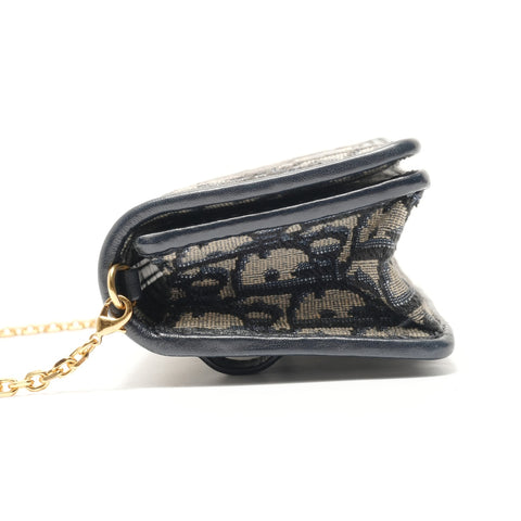Christian Dior Montaigne Nano Trotter Shoulder Bag Navy WS29109