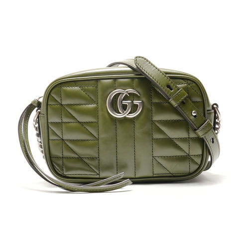 GUCCI GG Marmont Shoulder Bag green WS29110