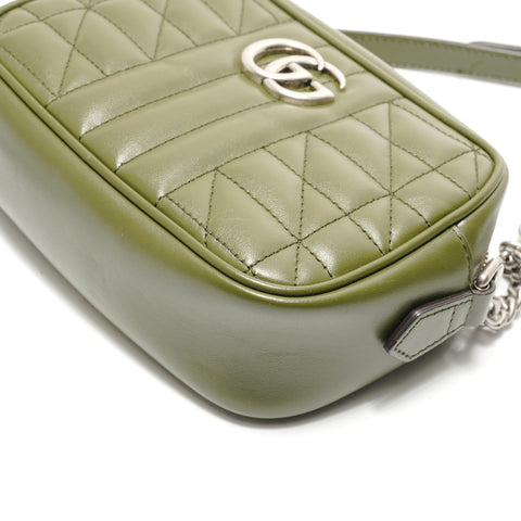 GUCCI GG Marmont Shoulder Bag green WS29110
