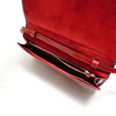 GUCCI Nice Wallet Microguccissima Shoulder Bag Red WS29111