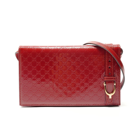 GUCCI Nice Wallet Microguccissima Shoulder Bag Red WS29111