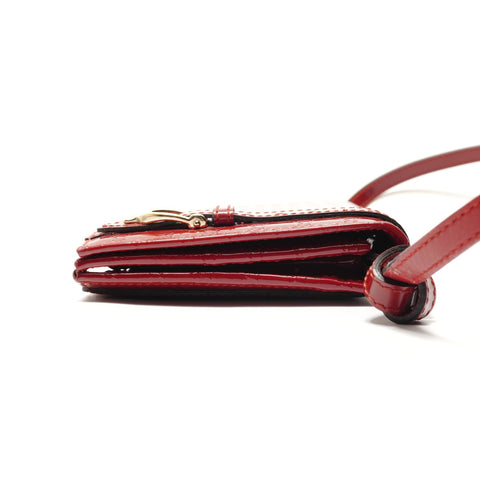 GUCCI Nice Wallet Microguccissima Shoulder Bag Red WS29111