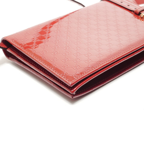 GUCCI Nice Wallet Microguccissima Shoulder Bag Red WS29111