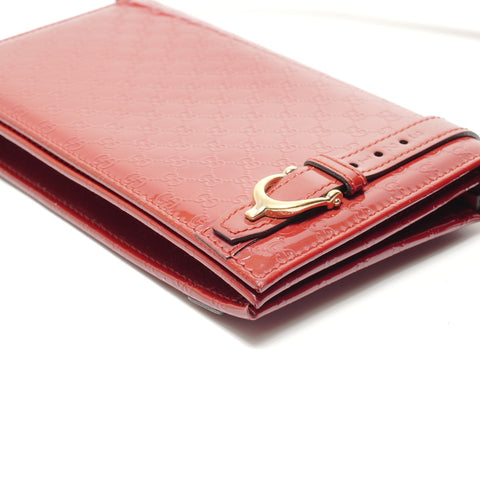 GUCCI Nice Wallet Microguccissima Shoulder Bag Red WS29111