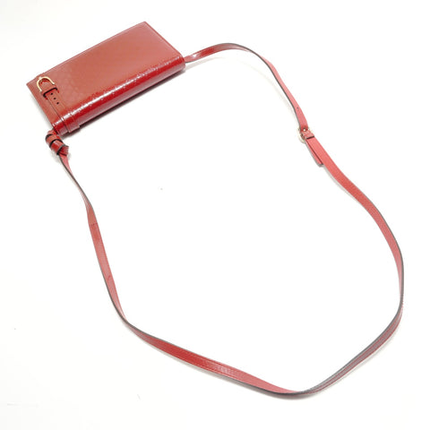 GUCCI Nice Wallet Microguccissima Shoulder Bag Red WS29111