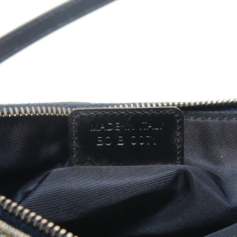 Christian Dior Denim print saddlebag Shoulder Bag blue WS29112