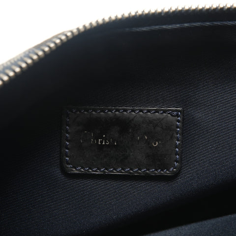 Christian Dior Denim print saddlebag Shoulder Bag blue WS29112